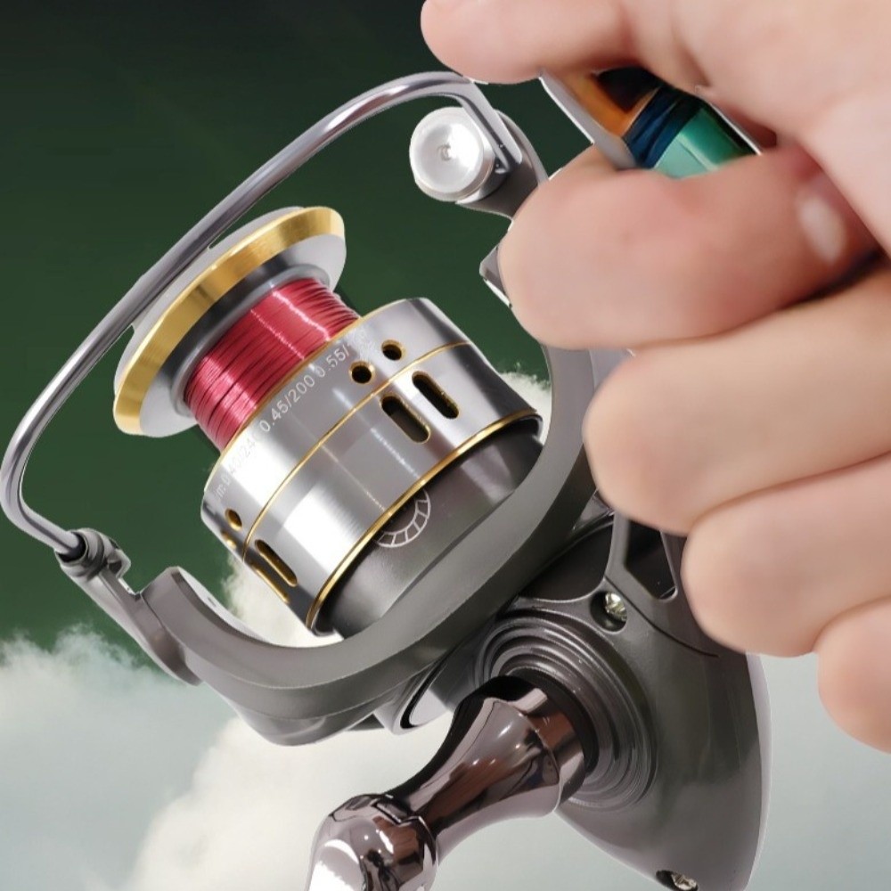 Reel Drag Knob - Max. Zugkraft 30KG Angelrolle 5.2:1 Übersetzungsverhältnis