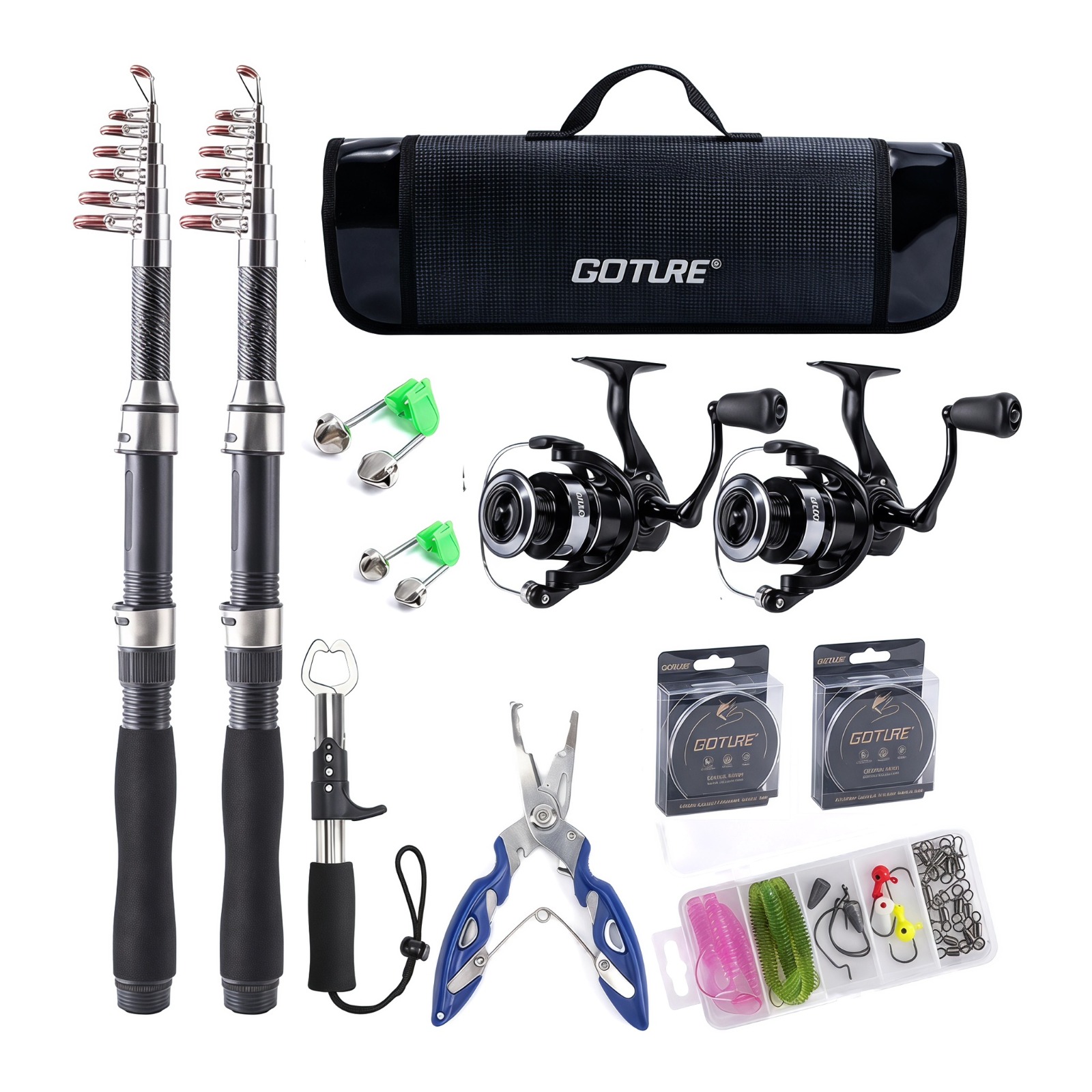 Goture Carbon Teleskop-Spinnru – Reel Bag Bewertung und Preis